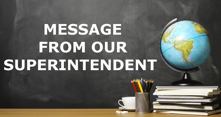 Message from Superintendent Regarding State Board of Ed Guidance