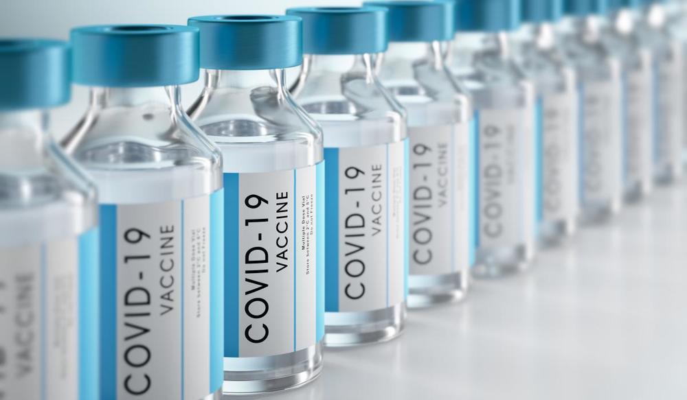 COVID-19 vaccine bottles