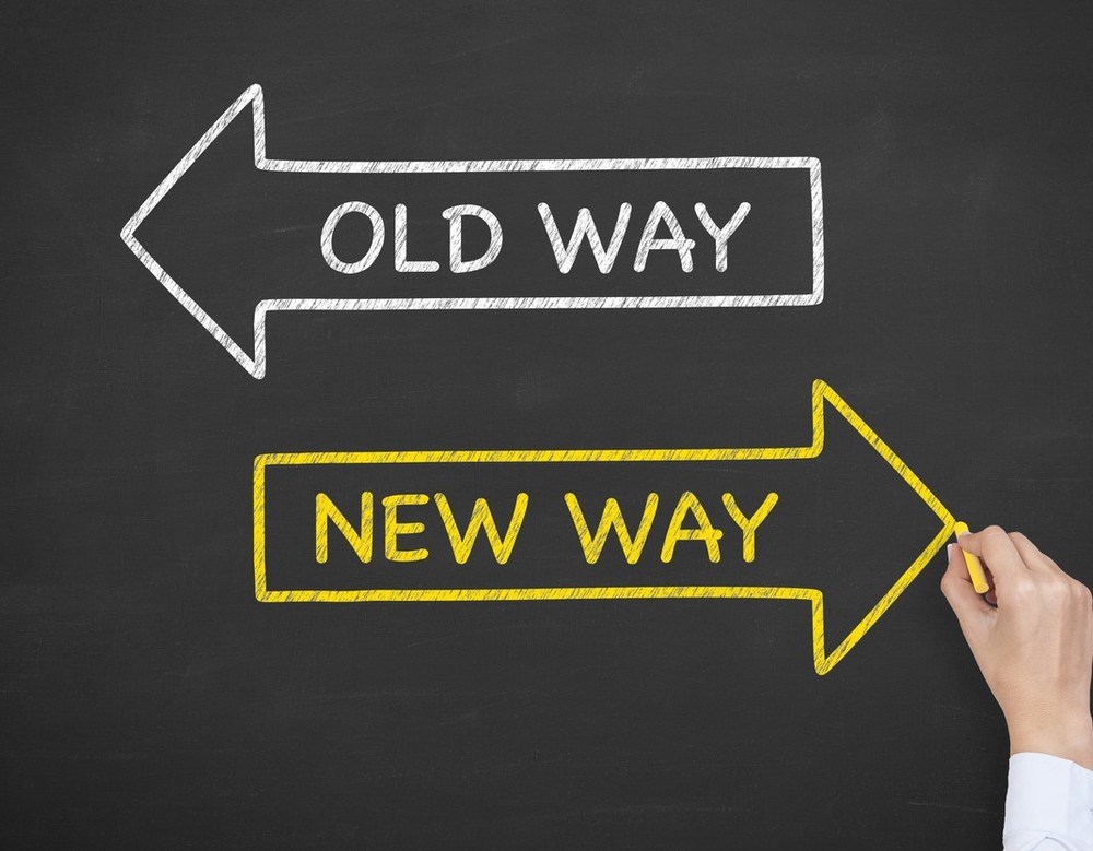 Old Way New Way in arrows