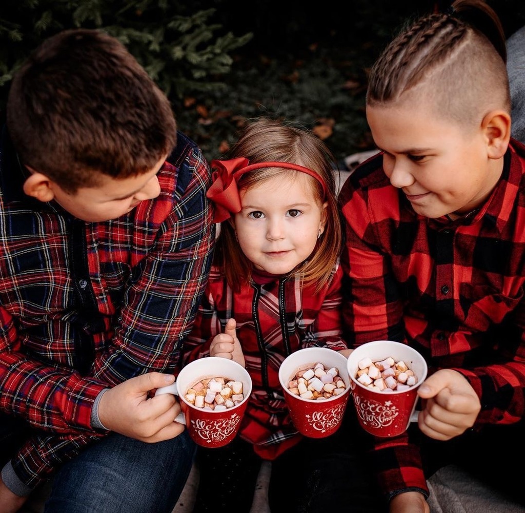 Kids Drinking Hot Cocoa