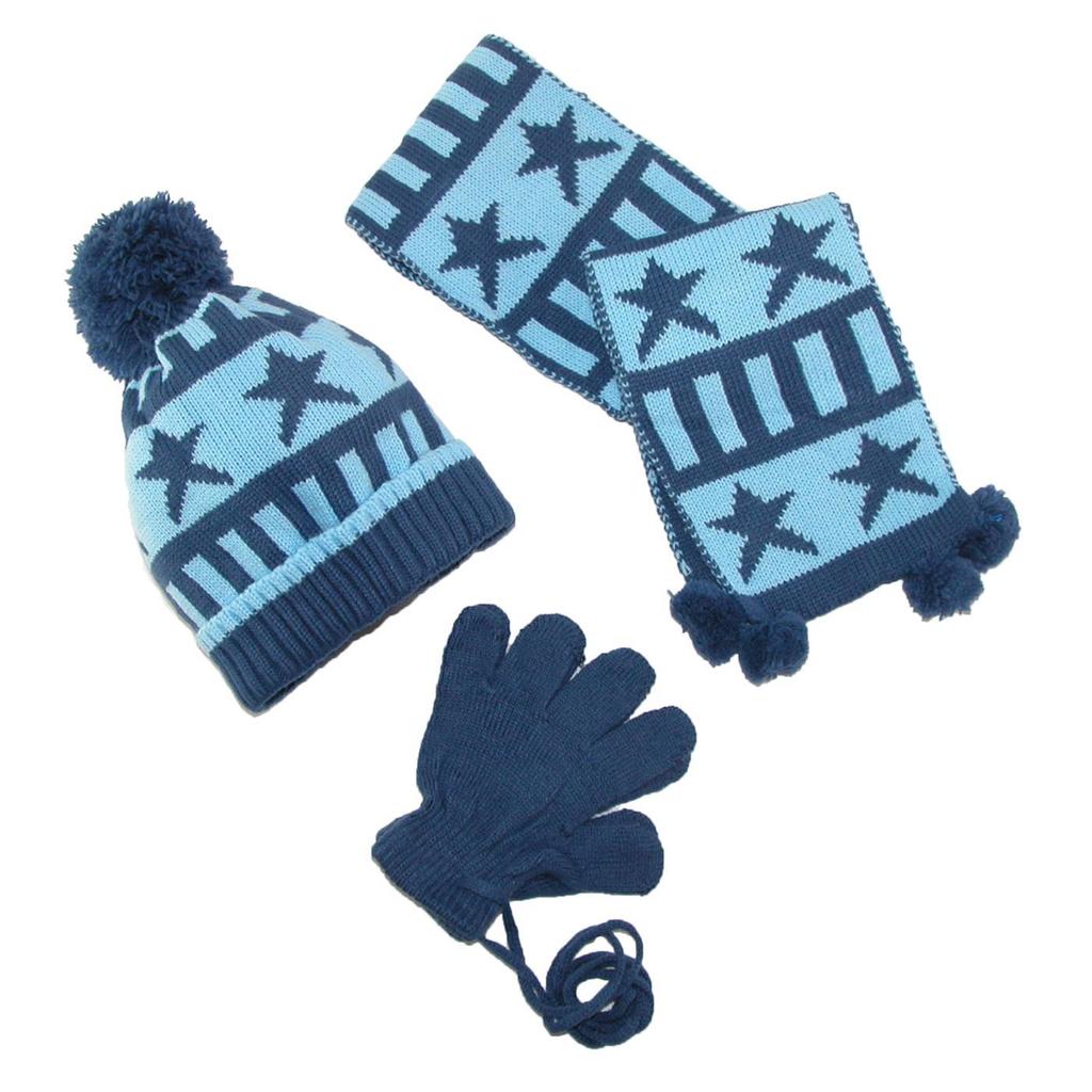 Hat, gloves and scarf