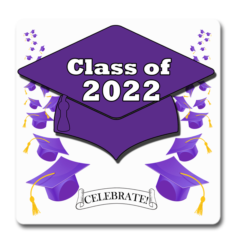 Class of 2022 Purple Graduation Cap
