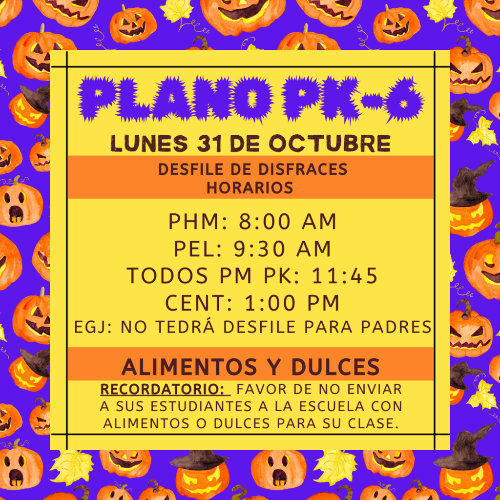 Costume Parade times for Centennial School 1:00pm
