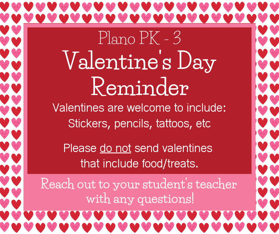 Valentine's Day Reminder Flyer PK-3