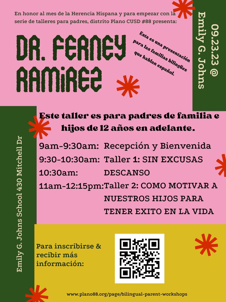Dr. Ramirez Workshop Flier